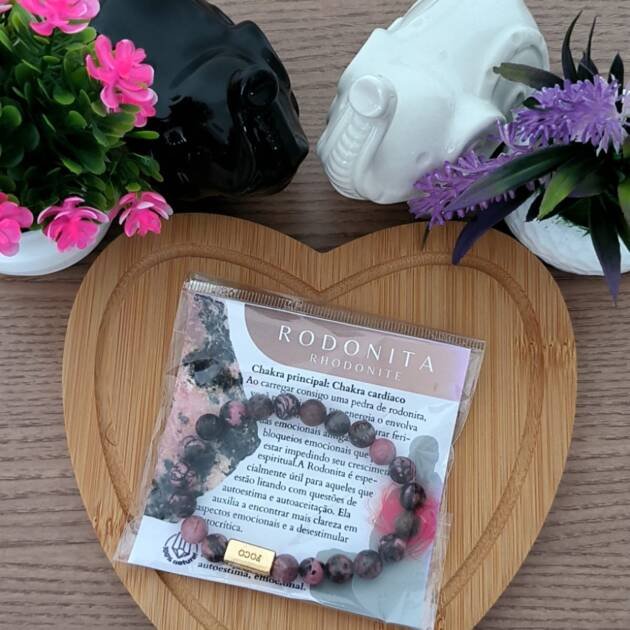 Pulseira Rodonita – Equilíbrio Emocional e Amor Consciente