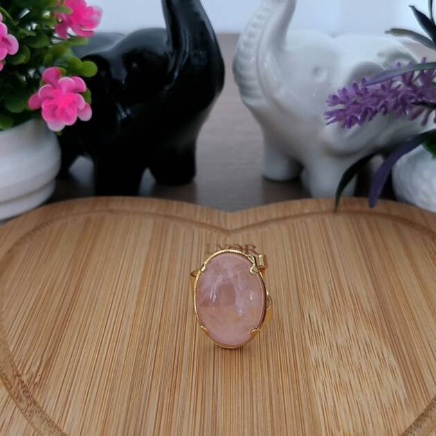 Anel de Quartzo Rosa – Amor, Cura Emocional e Harmonia Interior