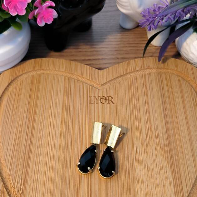 Brinco com Pedra de Saturno (Shani)