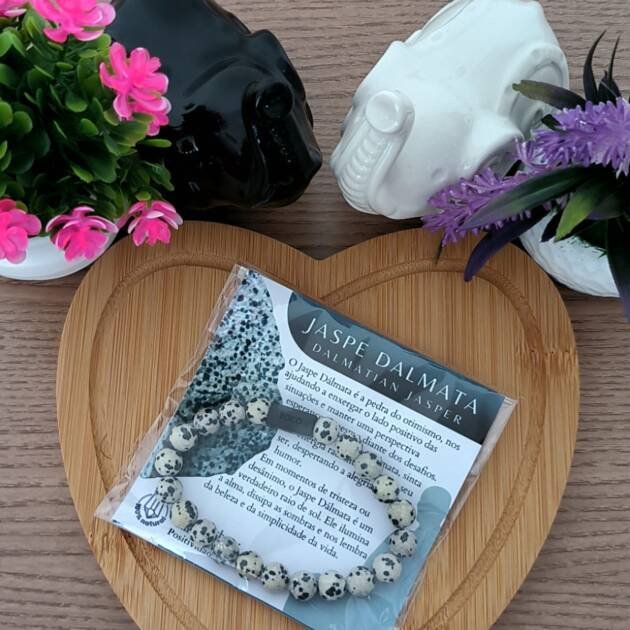 Pulseira Jaspe Dálmata – Alegria e Equilíbrio Emocional